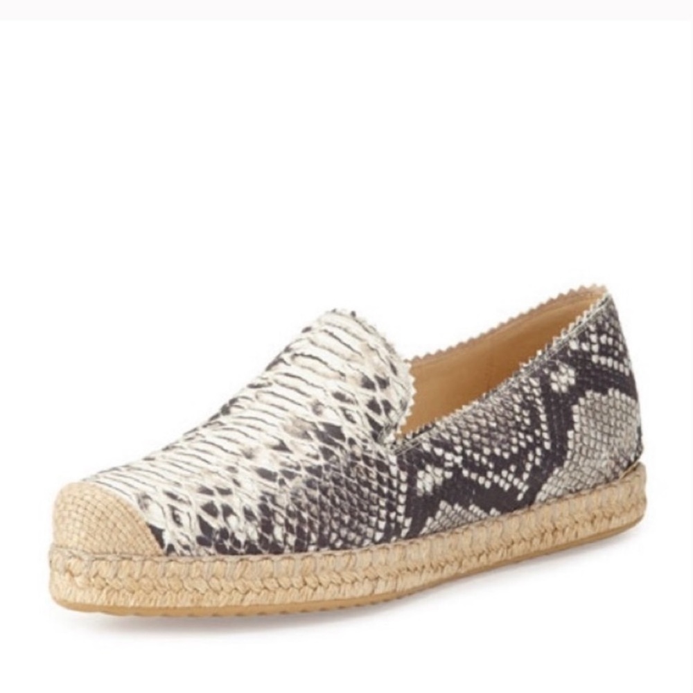 Stuart weitzman catalán snake espadrilles